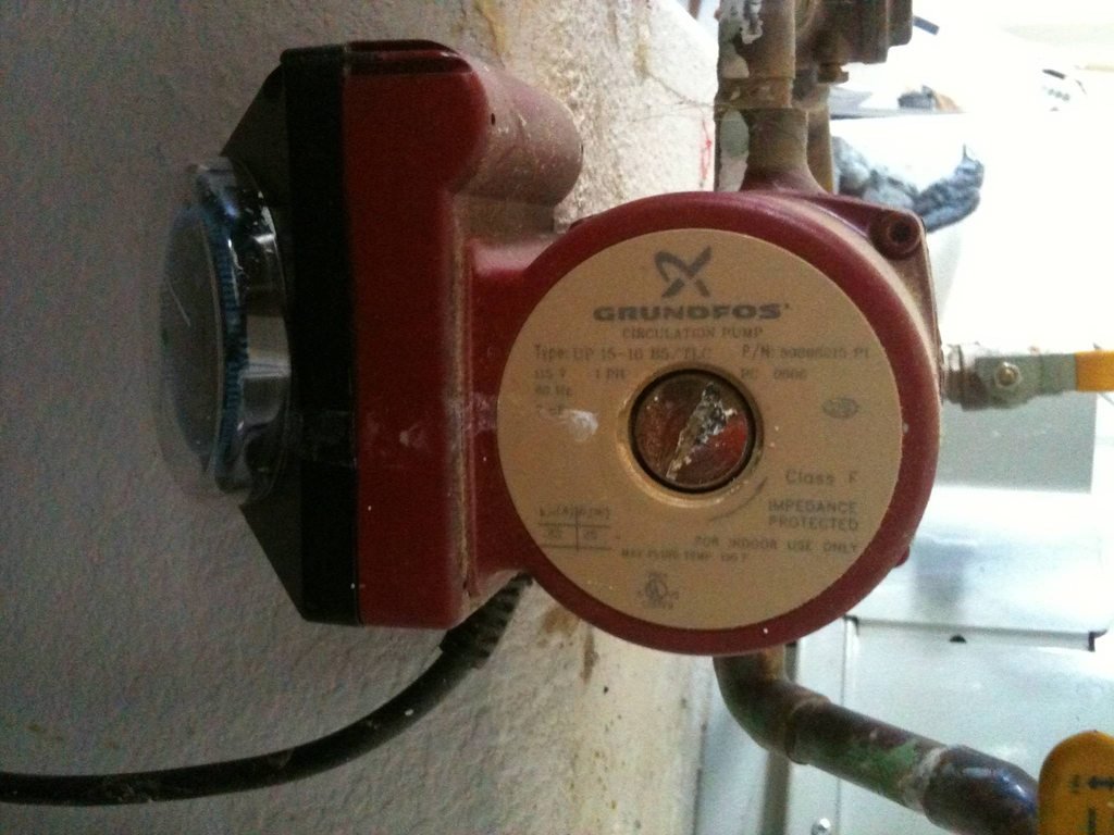 Close up of the pump
